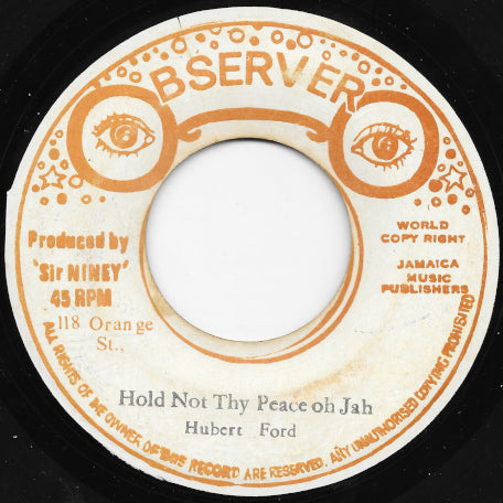 Hold Not Thy Peace Oh Jah / Hold Not This Ver
