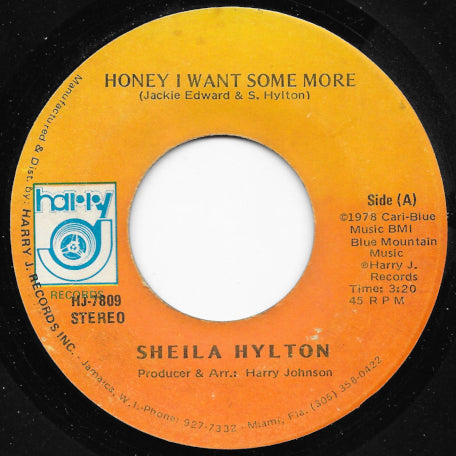 Honey I Want Some More / Some More Dub