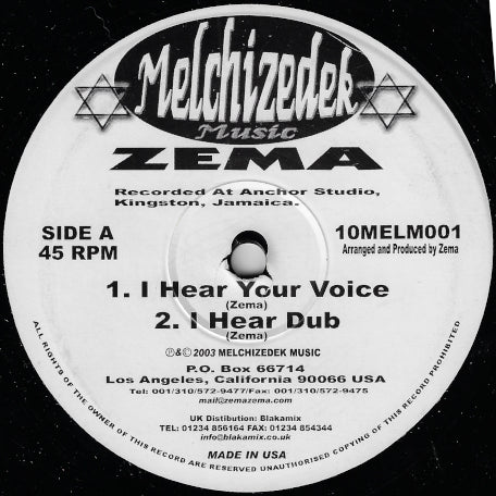 I Hear Your Voice / I Hear Dub /Their Own Sight / Dub Sight