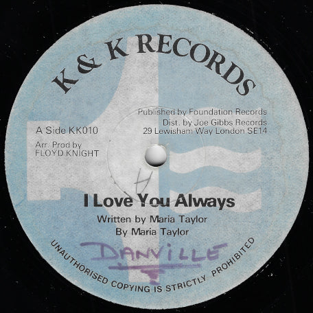 I Love You Always / Send Dub