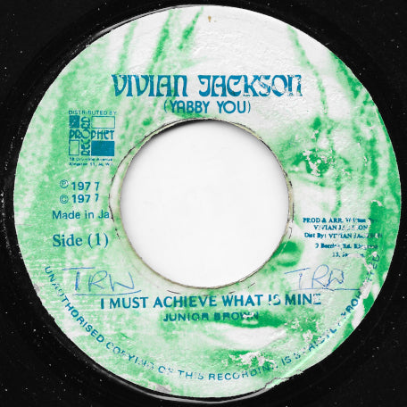 I Must Achieve What Is Mine / Ver