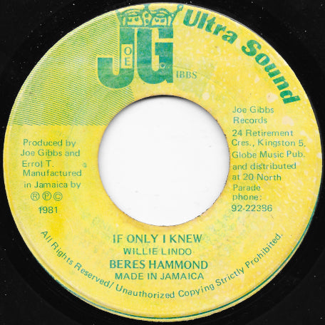 If Only I Knew / Morning Sun Ver