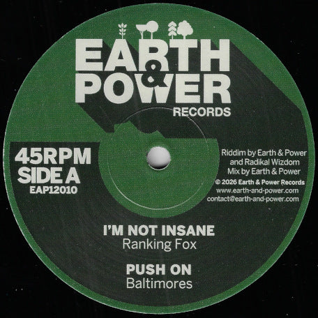 I'm Not Insane / Push On / Instrumental Cut / Part 3 / Raw Dub