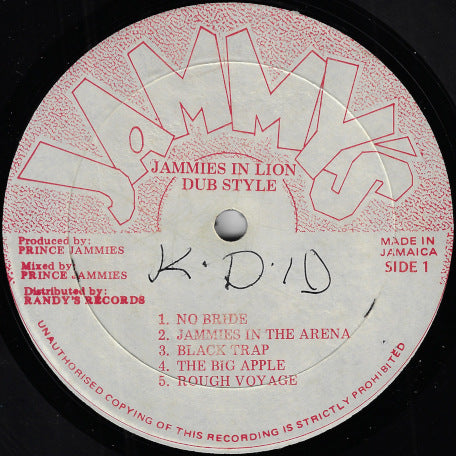 Prince Jammy's In Lion Dub Style