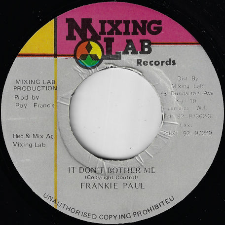 It Don't Bother Me / Ver