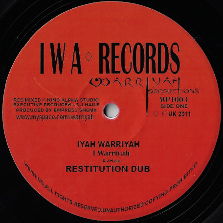 Iyah Warriyah / Restitution Dub / Clash Of The Titans / Gideon Dub