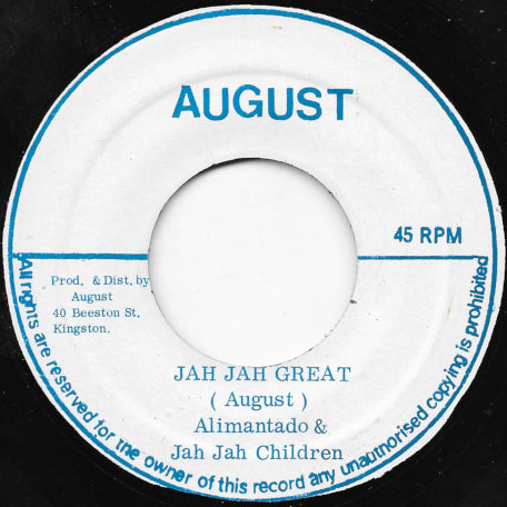 Jah Jah Great / Alimantado Rock