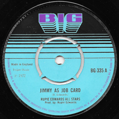 Jimmy As Job Card  Actually I Am No Slave / Riot Actually Jamaican Serenade