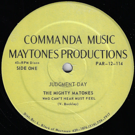 Who Can't Hear Must Feel / Judgement Day