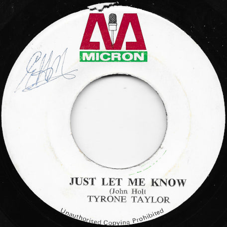 Just Let Me Know / Version Of Knowledge