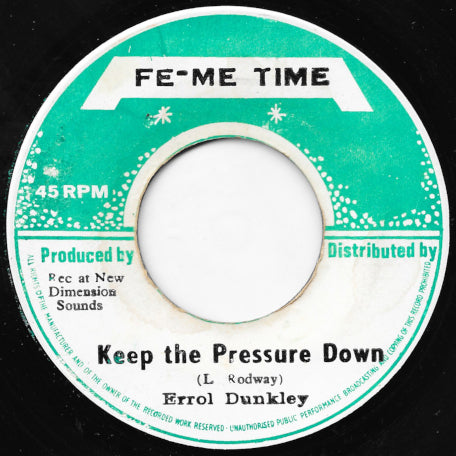 Keep The Pressure Down / Ver