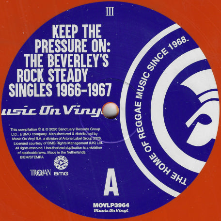 Keep The Pressure On: Beverley's Rocksteady Singles 1966 - 1967