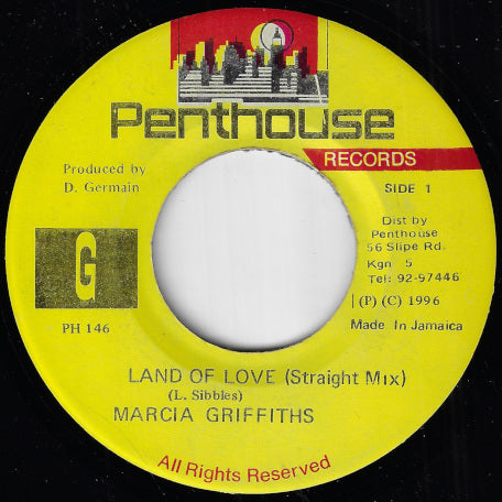 Land Of Love (Straight Mix) / Dub Mix