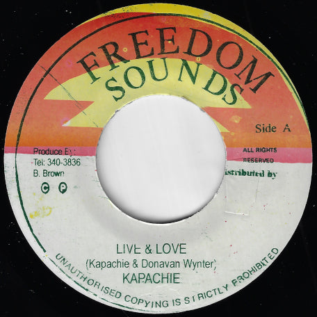 Live And Love / Everyday A Just War