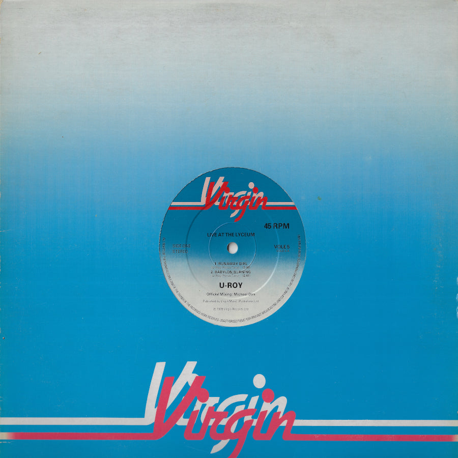 LIVE AT THE LYCEUM Runaway Girl / Babylon Burning / Chalice In The Palace / Wear You To The Ball