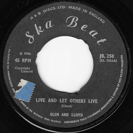 Live And Let Others Live / Too Late