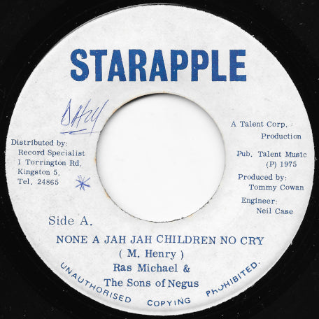 None A Jah Jah Children No Cry / Jahs Glory