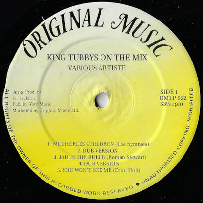 King Tubby On The Mix