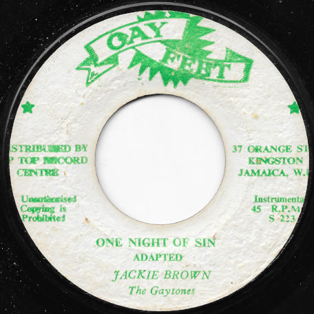 One Night Of Sin / One Night Ver