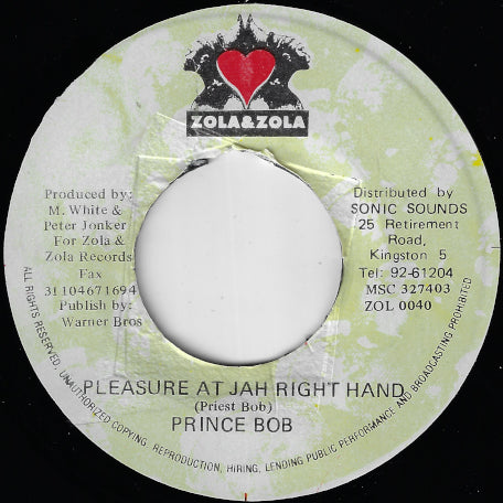 Pleasure At Jah Right Hand / Ver