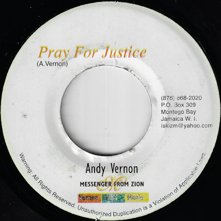 Pray For Justice / Pray For Justice (Yaad Mix)