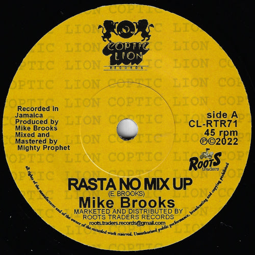 Rasta No Mix Up / Dub No Mix Up