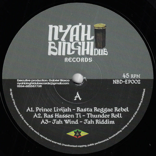 Rasta Reggae Rebel / Thunder Roll / Jah Riddim / Rebel Dub / Thunder Dub / Raw Dub