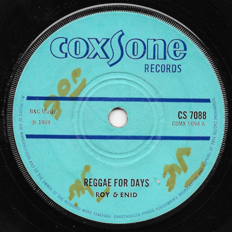 Reggae For Days / Holy Moses
