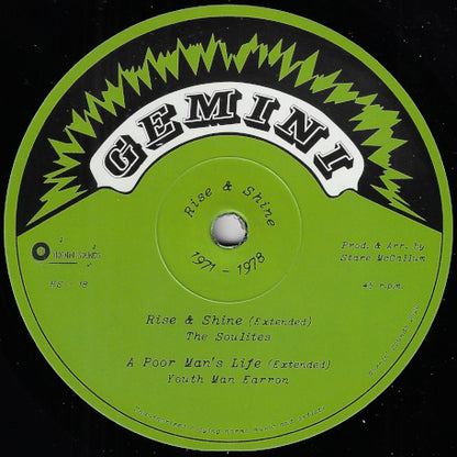 Rise And Shine (Extended) / A Poor Man's Life (Extended) / Dread Red Dread (Extended) / Repatriation Song (Extended)