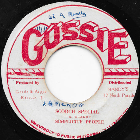 Scorch Special / Gussie Special
