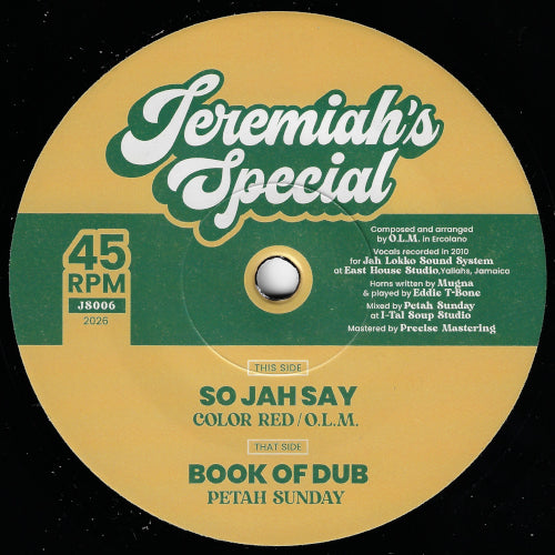 So Jah Say / Book Of Dub