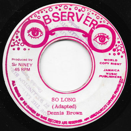 So Long / Ras Bumper