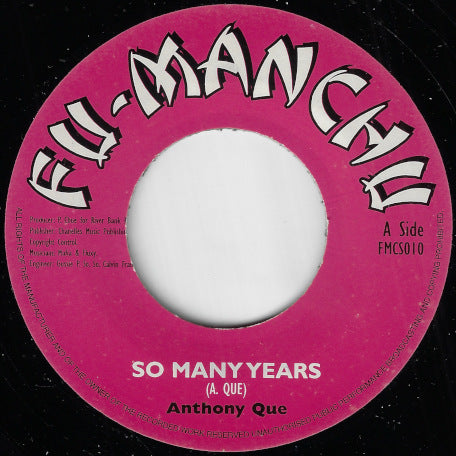 So Many Years / Ver