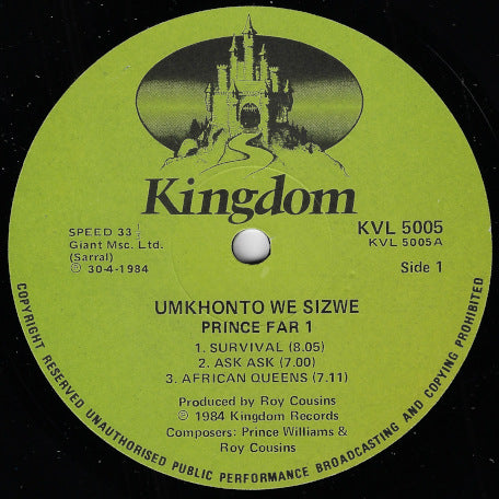 Umkhonto We Sizwe (Spear Of The Nation)