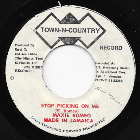 Stop Picking On Me / Lay Off