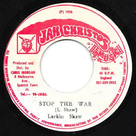 Stop The War / Cristos Dub Wise