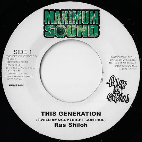 This Generation / Train To Zion Dub