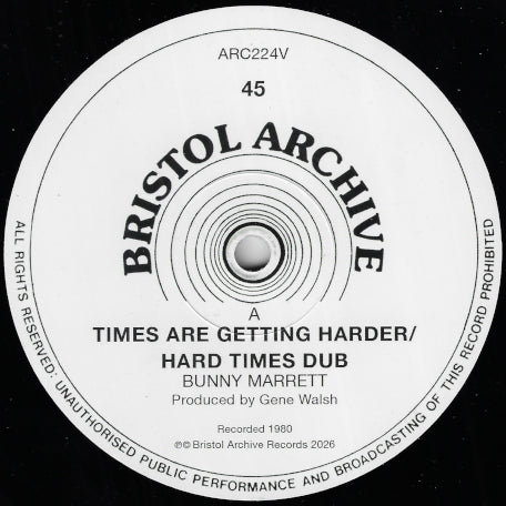 Times Are Getting Harder / Hard Times Dub / Running Dub / Creation Dub