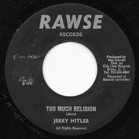 Too Much Religion / Religion Dub