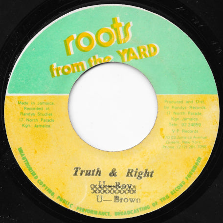 Truth And Right / Ver