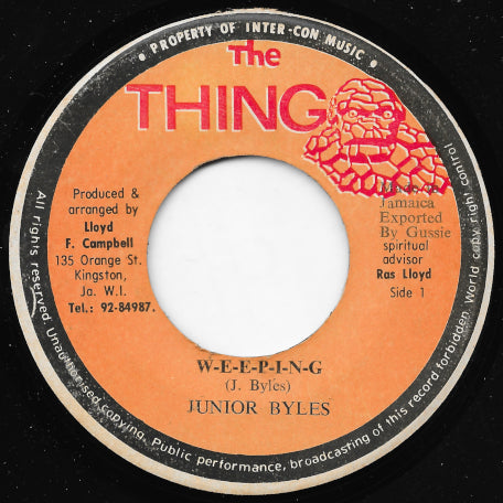 Weeping / East African Herbs Vendor Dub Wise