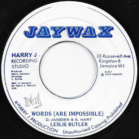Words (Are Impossible) / Roots Dub