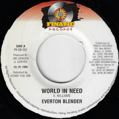 World In Need / 3 In 1 Ver