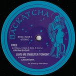 Free / Love Me Sweeter Tonight / For The Love Of You - Brown Sugar / Cassandra / Jean Barrett