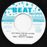Say What You're Saying / Tears In Your Eyes - Eric Monty Morris